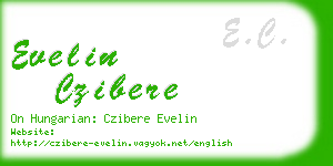 evelin czibere business card